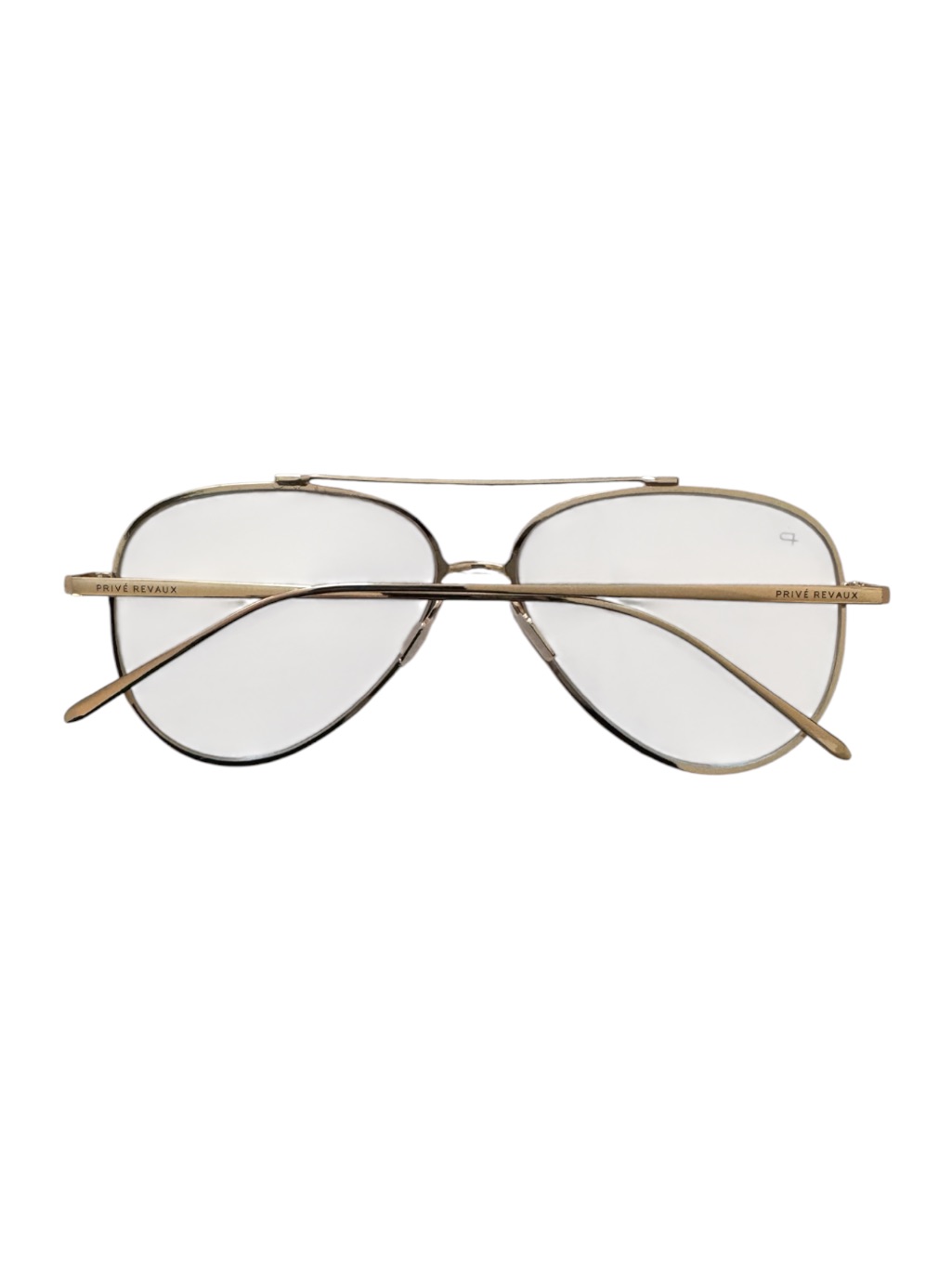 Nwt Clear Aviator Glasses With Gold Frame — image 4 of 8